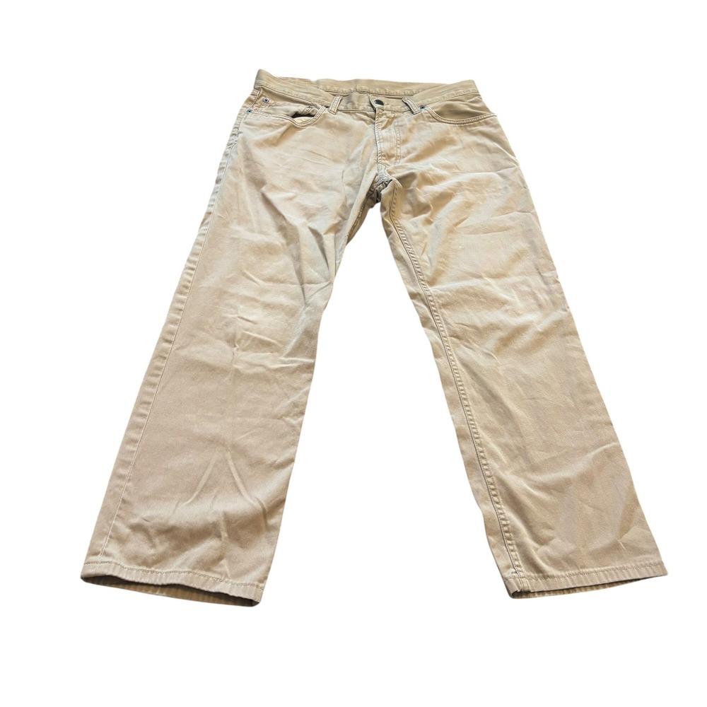 Polo Ralph Lauren 650 Straight Leg Chino Pants Tan Khaki Mens 32x28 Cotton Twill